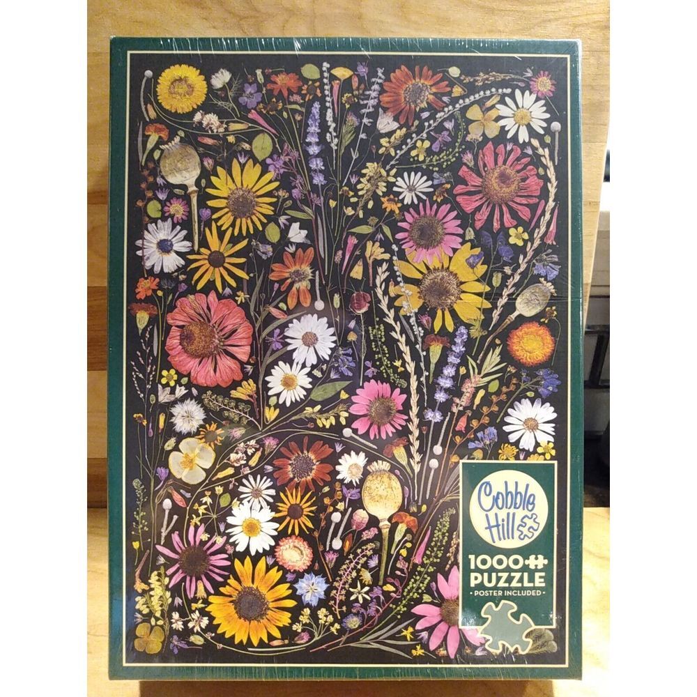 Happiness Flower Press 1000‎ Piece Jigsaw Puzzle Cobble Hill New